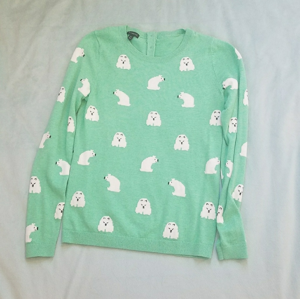 Mint Green Polar Bear Sweater